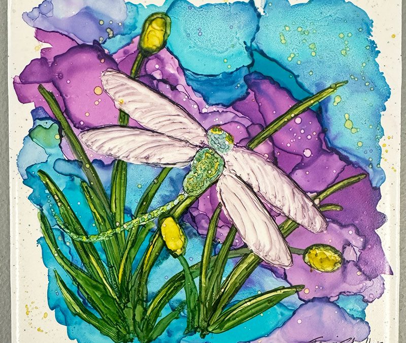 Learn to make this dragon fly with alcohol ink at Seaside Expressions Studio and Gallery in Punta Gorda FL