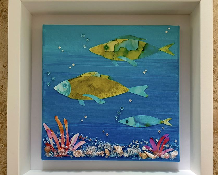 Learn to make this Fish Shadow Box at Seaside Expressions Studio and Gallery in Punta Gorda FL