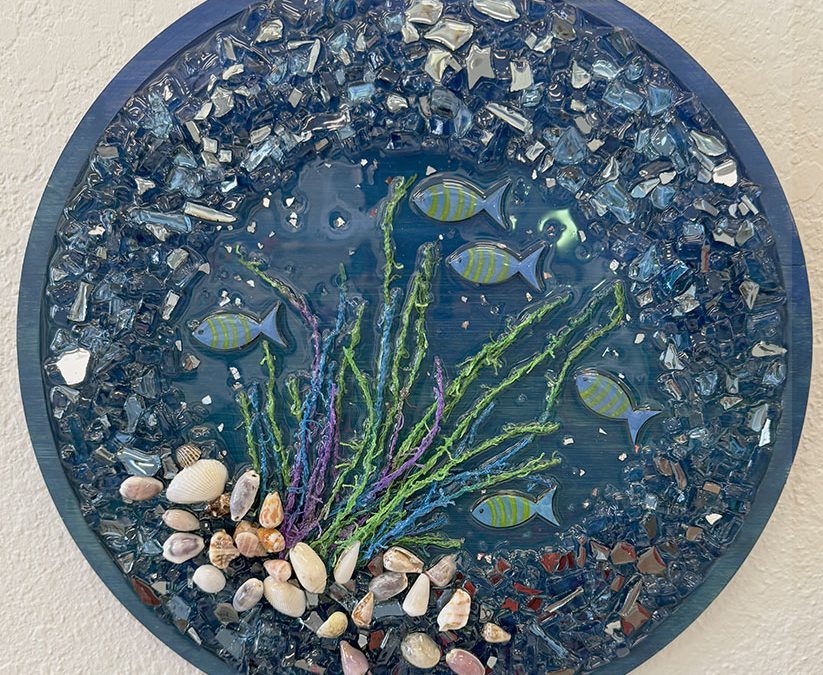 Fish in the sea art class at Seaside Expressions in Punta Gorda, FL
