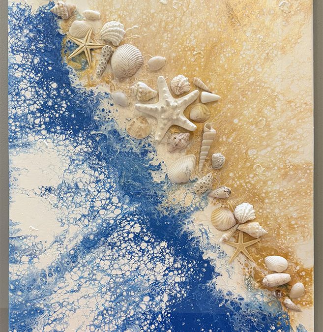 Shell seeker art class at Seaside expressions studio in Punta Gorda, FL