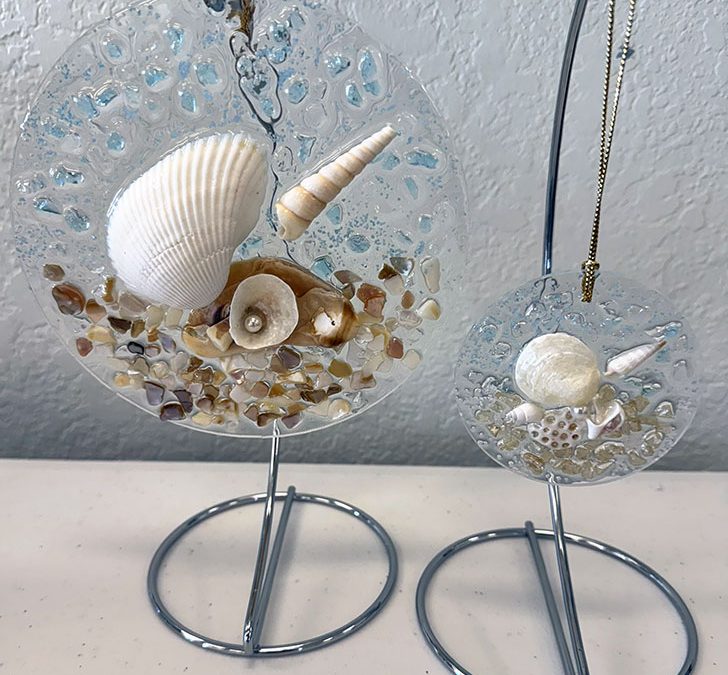 Suncatcher and ornaments class at Seaside Expressions Studio in Punta Gorda, FL